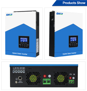 EASUN POWER 3.2Kw Solar Inverter 24V 220V Off Grid Inverter 80A