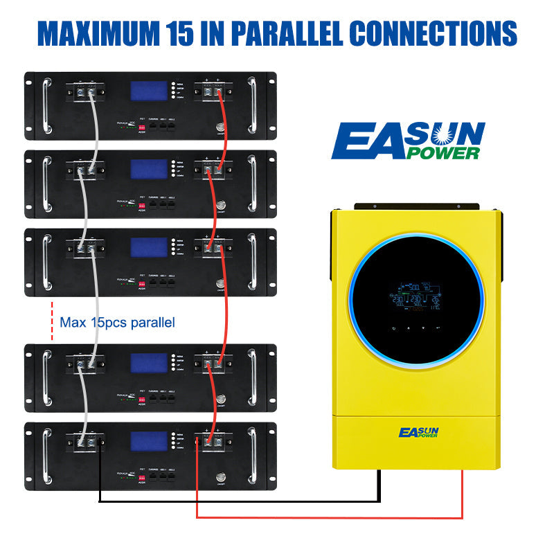 EASUN POWER 48v 51.2v Lifepo4 Lithium Li-ion Battery