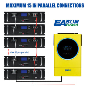 EASUN POWER 48v 51.2v Lifepo4 Lithium Li-ion Battery