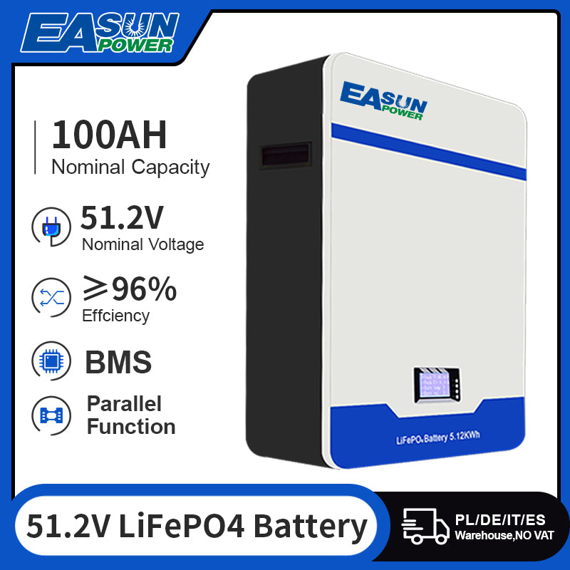 EASUN POWER 48V 51.2V 100AH LiFePO4 Battery