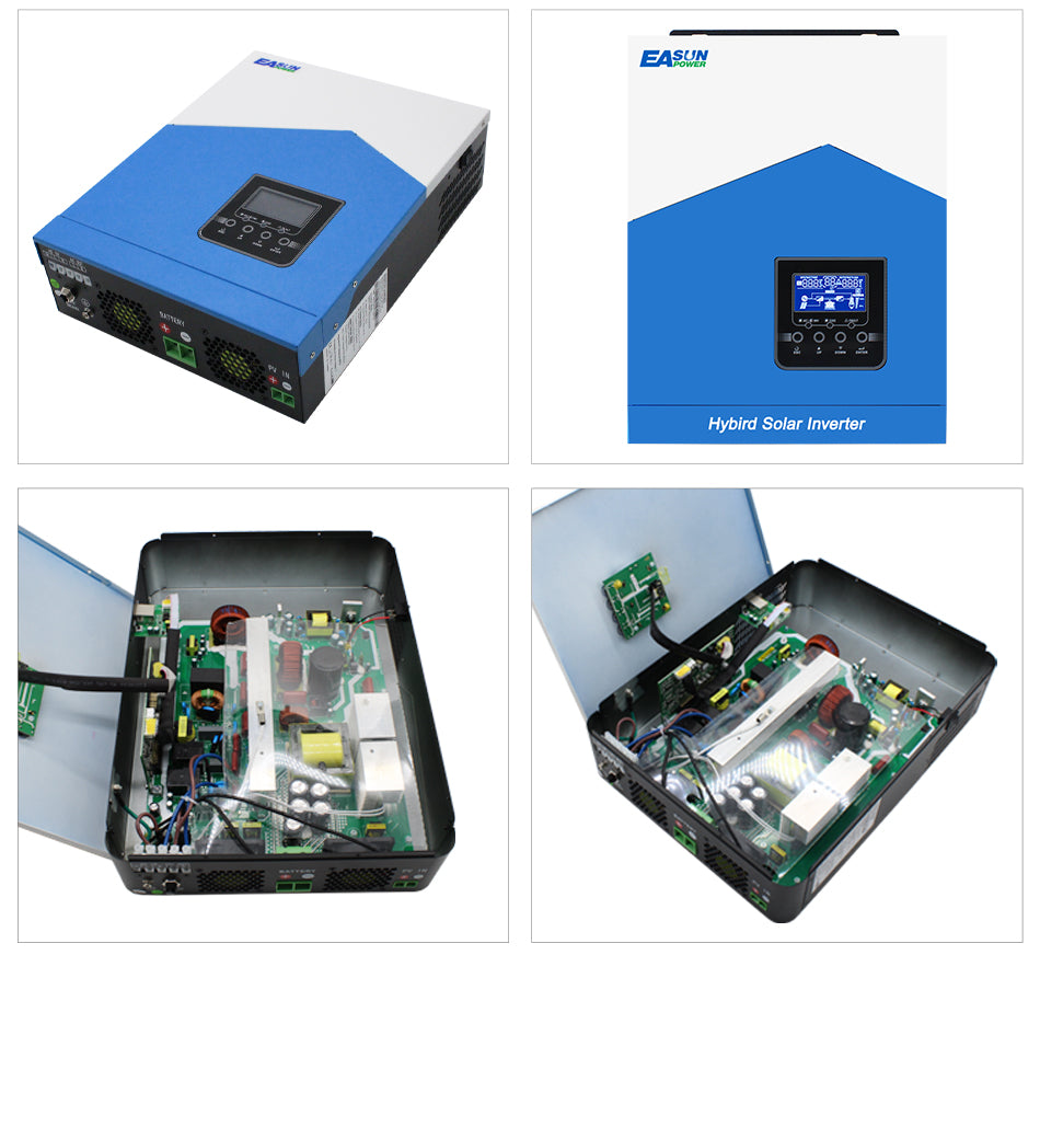 EASUN POWER 3.2Kw Solar Inverter 24V 220V Off Grid Inverter 80A