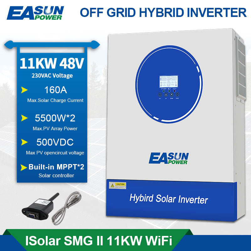 EASUN POWER 11KW Soalr Inverter MPPT 140A Charger 220VAC 48VDC