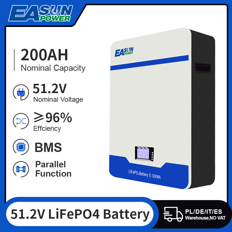 EASUN POWER 48V 51.2V 200AH LiFePO4 Battery