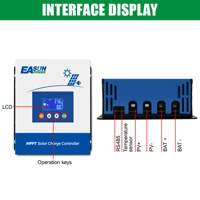 EASUN POWER 60A MPPT Solar charge controller