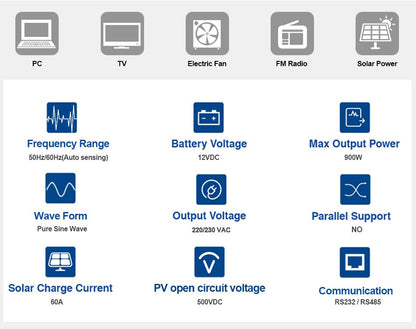 EASUN POWER 2KW Off Grid Solar Inverter 120A MPPT Charger