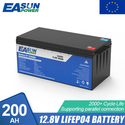 EASUN POWER 12v 200Ah Lifepo4 Battery 12.8V