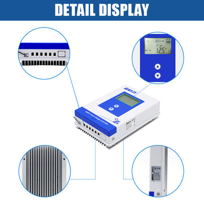 EASUN POWER 40A 30A 20A MPPT Solar Charger Controller 12V 24V