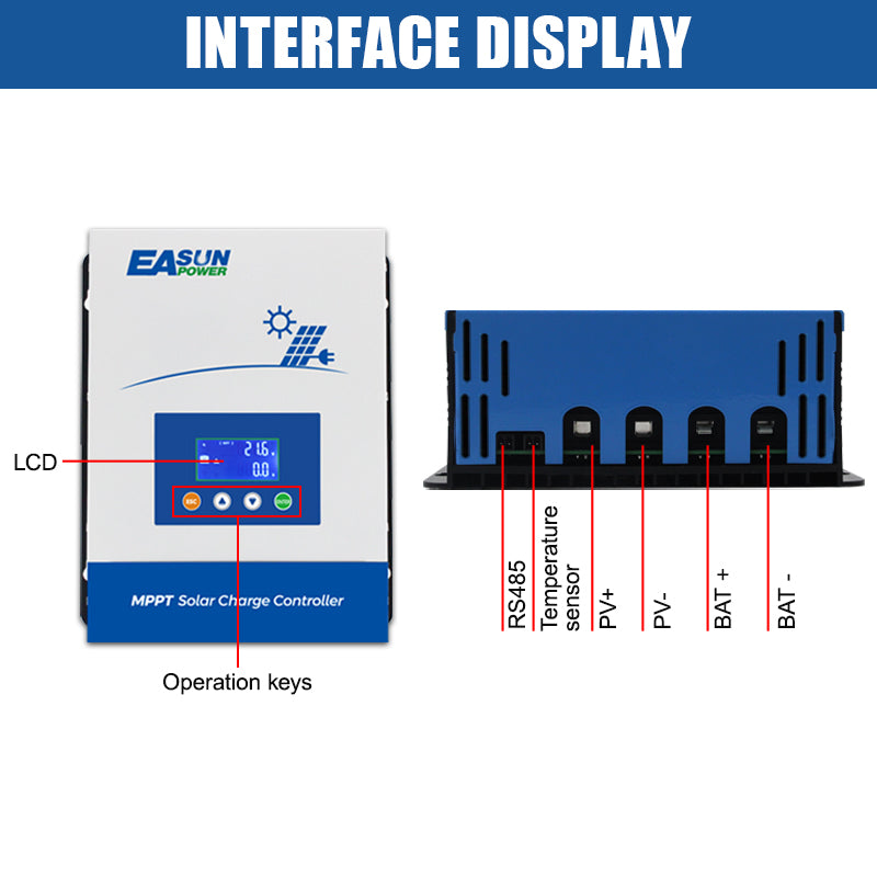 EASUN POWER 100A MPPT  Solar Charger Controller