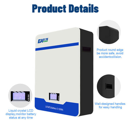 EASUN POWER 48V 51.2V 100AH LiFePO4 Battery