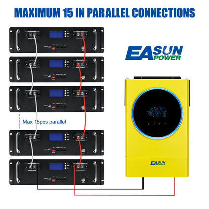 EASUN POWER 48v 51.2v Lifepo4 Lithium Li-ion Battery
