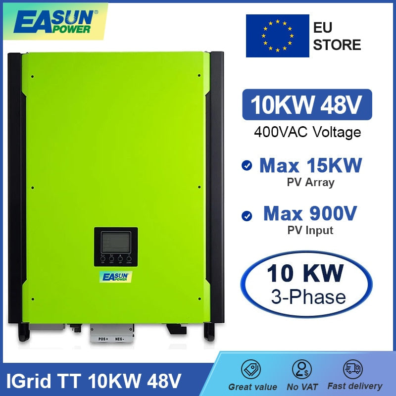 EASUN POWER 10KW On Grid Off Grid Solar Inverter 48V 380V